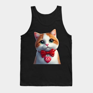 Cute Valentine Cat Tank Top